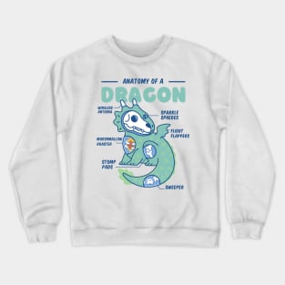 Anatomy of a Dragon Kawaii Crewneck Sweatshirt